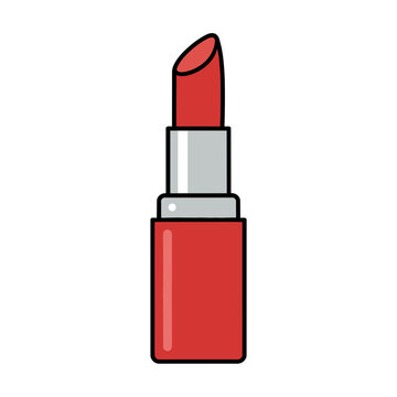 Red lipstick vector illustration