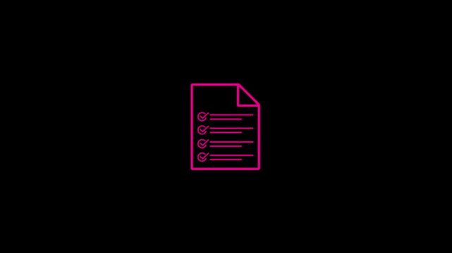 Check mark icon with text document icon. checklist and clipboard task documentation management with success, approved, right, tick mark icon.