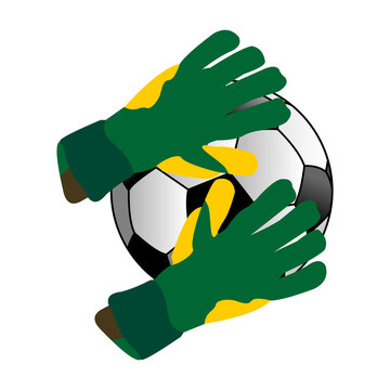 goalkeeper is stoping ball