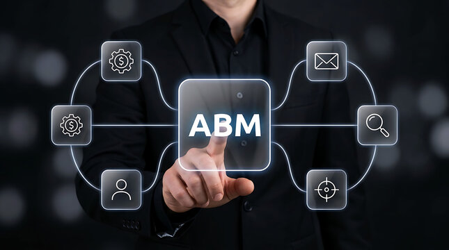 ABM Account Based Marketing business strategy automation digital system concept