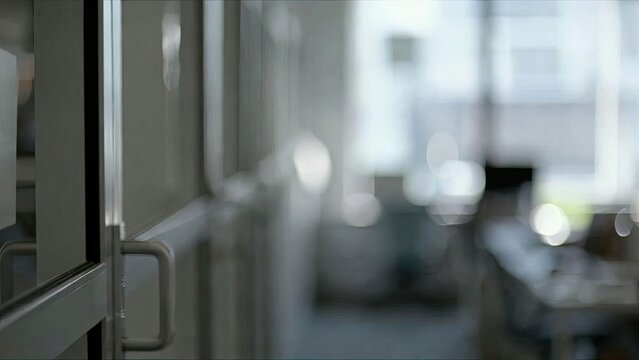 Blurred office interior background creating a soft focus atmosphere for business and corporate use in gigapixel art scale