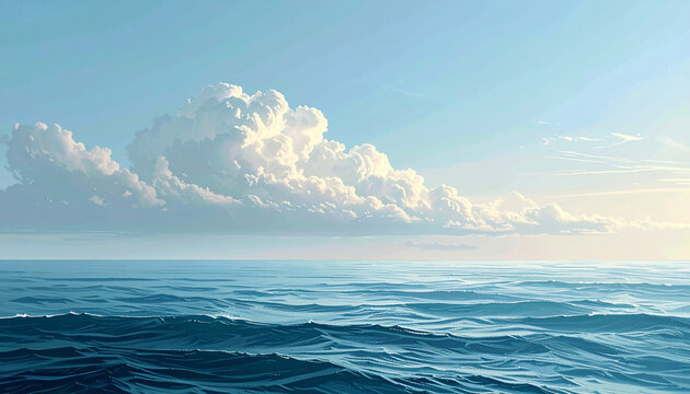 Ocean waves sky