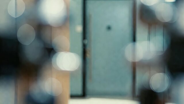 Blurred office interior background featuring gigapixel art scale with soft focus elements in modern workspace