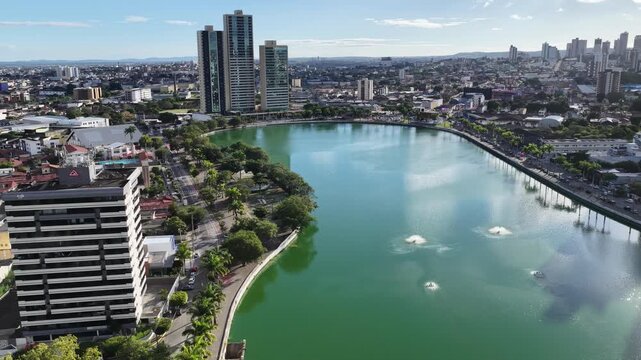 Campina Grande Skyline In Campina Grande Paraiba Brazil. Famous Botanical Garden Showing The Around The City. Infrastructure Landscape Commercial Building Vibrant. Infrastructure Corporate Town.