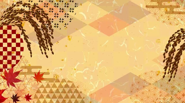 Traditional Japanese Autumnal Patterns 4K