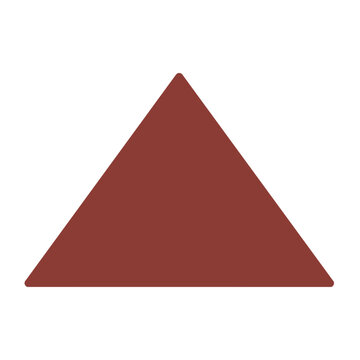 Brown equilateral triangle vector shape