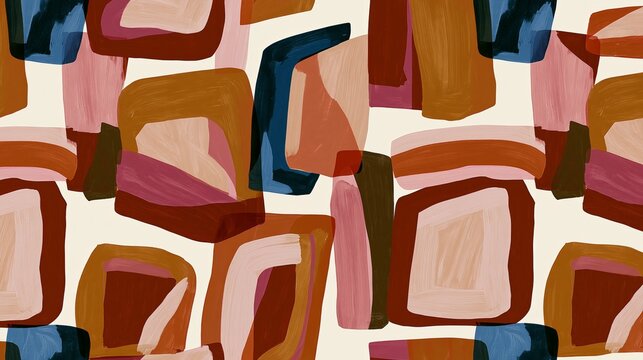 bold abstract geometric color block background with modern flat graphic design