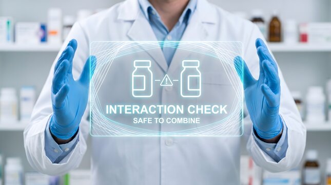 Digital Medication Interaction Checker with Safe Prescription Compatibility Verification in Smart Pharmacy