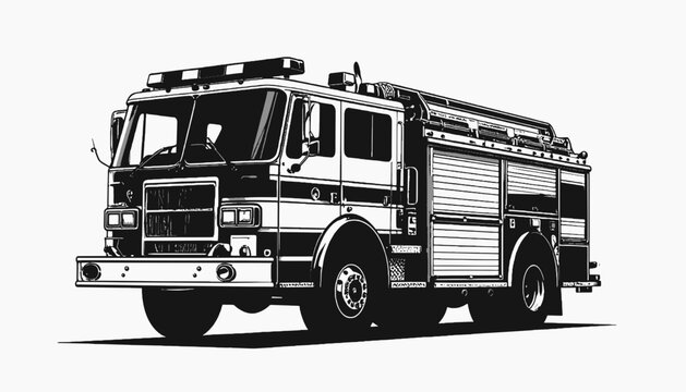 Fire Truck Emergency Response Vehicle.
