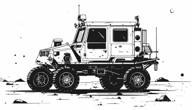 Large Lunar Rover Space Exploration Vehicle.