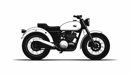 Obraz premium Classic motorcycle with chrome details.