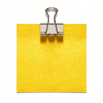 Sticky note reminder. Post it note paper. Yellow shets for notes isolated with clipping path on background