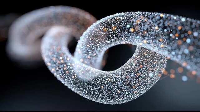 Generative Insight Mesh Seamless Loop Background, Interconnected AI Knowledge Network Flow for Corporate Analytics Presentation Display.