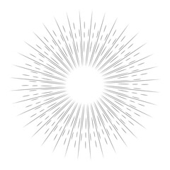 Fototapeta premium sunburst background featuring bold radiating sun rays in a clean vintage retro style. Perfect for posters, banners, logos, social media, advertising, presentations, packaging,comic cartoon