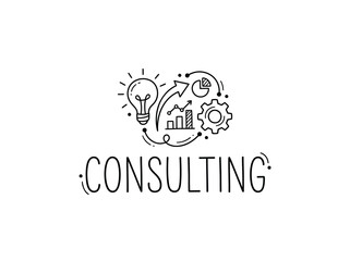 Obraz premium Consulting Business Services Professional Logo.