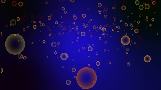 blue bubble background