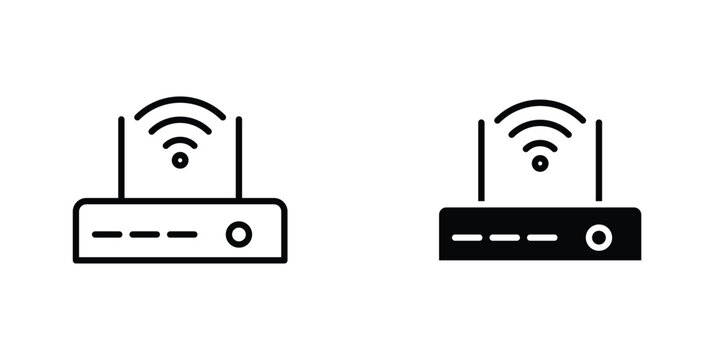 Wifi modem icons Designs. icon element in trendy styles