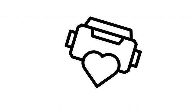 favorite minimalist stroke animation