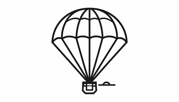 Parachute Gliding Descent Airborne Sports.