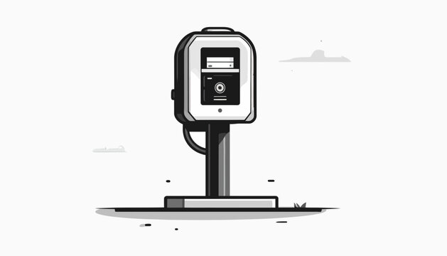 Parking meter on a stand.