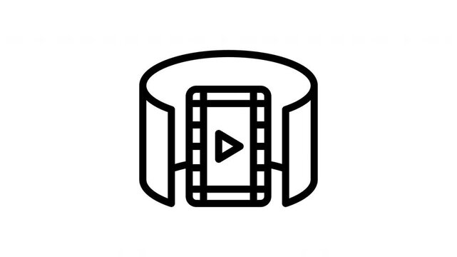 3d movie minimalist stroke animation