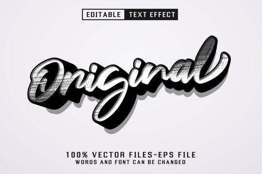 Original - illustrator editable text effect Premium Vector	
