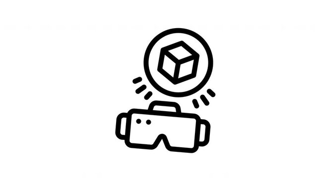 virtual reality minimalist stroke animation