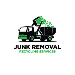 Obraz premium Illustration of Junk Removal Logo Design Vector Illustration