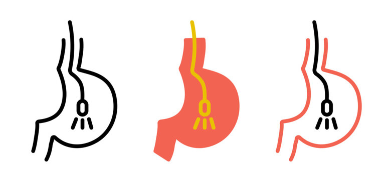 Endoscopy icons collection