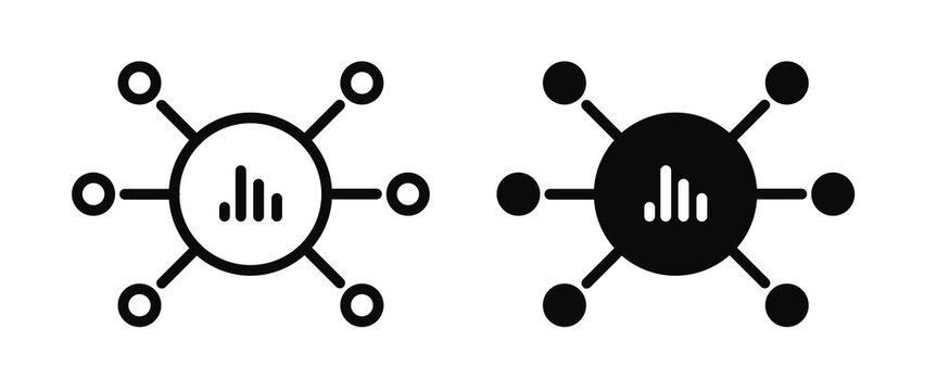 Gathering information icons collection
