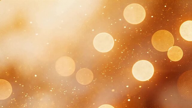 Golden bokeh light effect