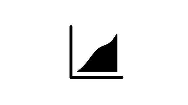 A white panel featuring a right triangle ramp shape with a vertical bar indicating a slope incline or difficulty level indicator
