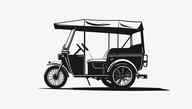 Tuk Tuk Auto Rickshaw Vehicle.