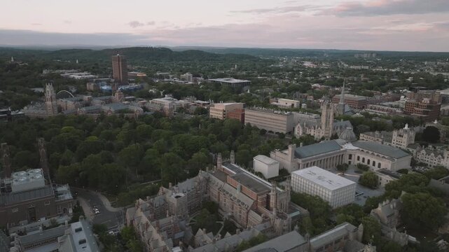 Yale University on an overcast day