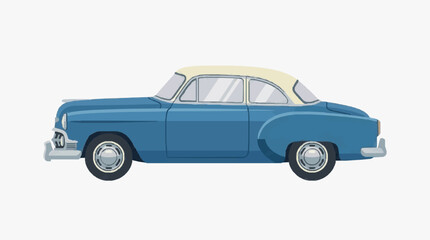 Fototapeta premium Classic Retro Convertible Sedan Car.
