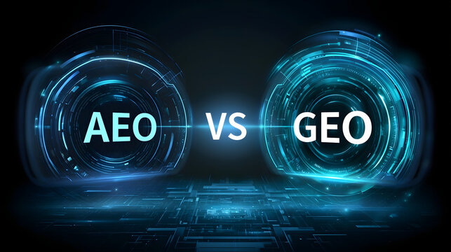 AI Search Technology Comparison Background, AEO vs GEO