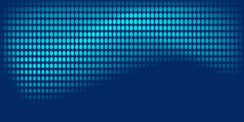 Fototapeta premium Digital technology wave speed connect blue green background cyber nano information abstract communication innovation nice tech data internet network connection Ai big modern line dot illustration