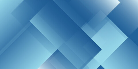 Fototapeta premium Blue gradient abstract background with modern elements. Triangle and geometric square shape.