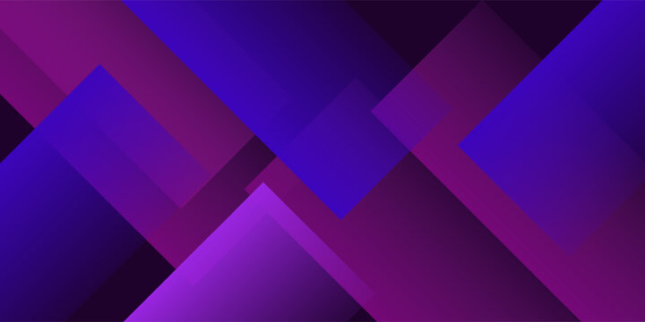 3D purple techno abstract background overlap layer on dark space with glowing squares effect decoration. Modern graphic design element lines style concept for web banner good
