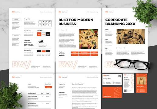 Orange And Black Corporate Brand Guidelines