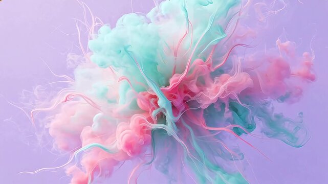 Colorful abstract smoke pattern