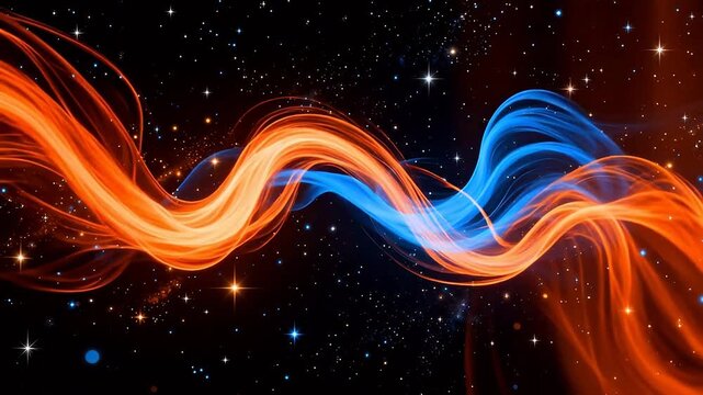 Cosmic energy waves in space