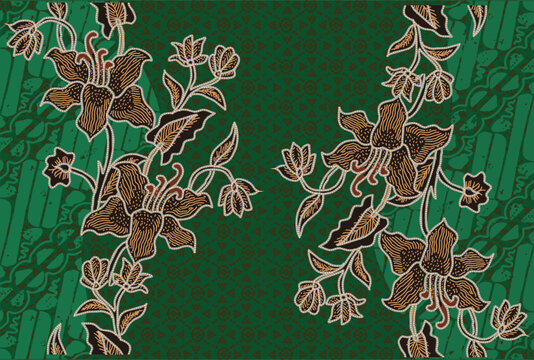Very beautiful floral motifs are suitable for background textile printing and other purposes.
