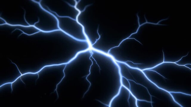 Electric Discharge Fractal Energy Background
