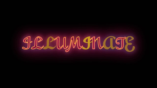 Handwritten Neon Title