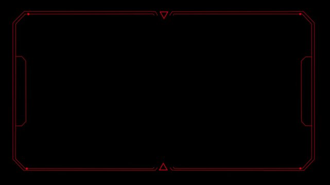 Hud Frame Digital Technology Sci-fi Frame Interface. HUD concept design of frame with brackets, equalizers, data, futuristic elements. overlay template futuristic cyber frame ant begruntle black