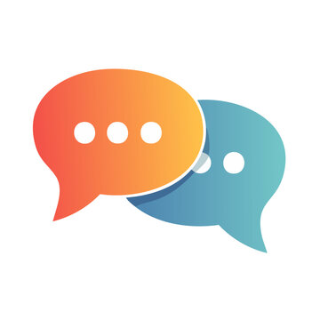 Speech bubble icon for communication and dialogue