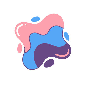 Abstract liquid splash vector illustration