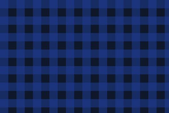 Classic blue buffalo check pattern, navy and royal blue plaid background, rustic lumberjack gingham fabric texture for winter fashion and home decor