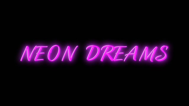 Neon Dreams Title